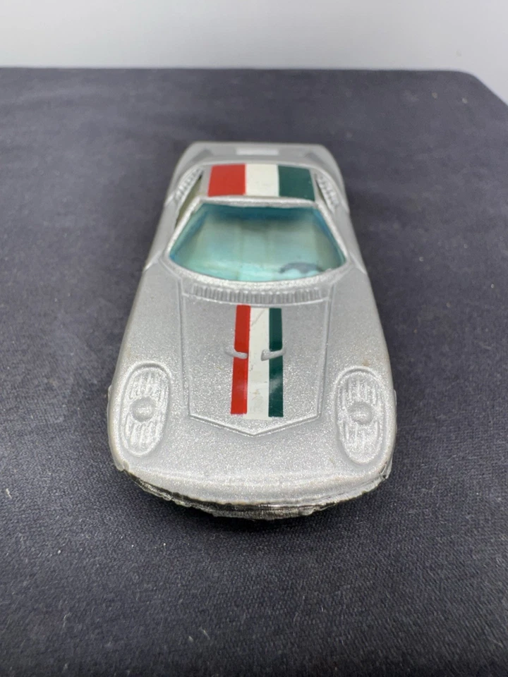 YatMing Lamborghini Miura Bandera Italiana Nº 1001 Plata Diecast Foto 2 de 4