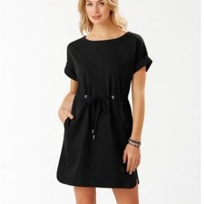 Tommy Bahama Black Veranda Mini Dress Resortwear Sporty Prep Errands Vacation