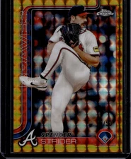 2025 Topps Chrome Gold Geometric Refractors #46 Spencer Strider 21/50