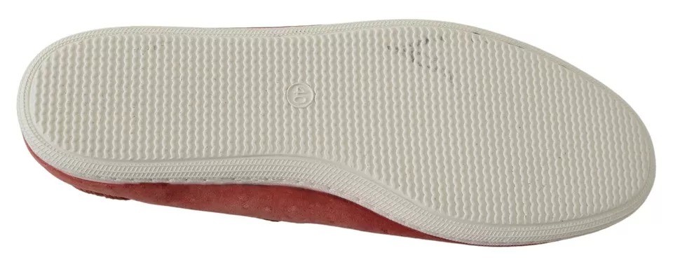 PANTOFOLA D’ORO Pantofola D'Oro Scarlatto Rosso Blu Righe Flat Slip On Scarpe Donna Autentiche
