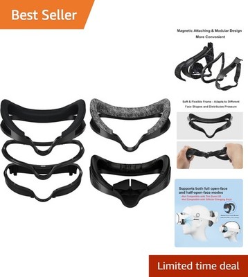 Magnetic & Modular F3 V3 Facial Interface for Meta Quest 3 - Full/Half Modes