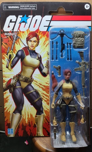 G.I. Joe Classified Series Retro Cardback Scarlett. Free Shipping. 