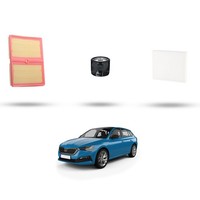 Hoffcar Wartungsset - 3 Filter FüR Skoda Scala 1.0 TSI 85Kw Ab 2019