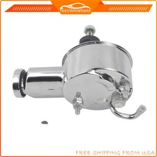 Saginaw Tear Drop Style Keyway Shaft Power Steering Pump Chrome For Chevy Gm