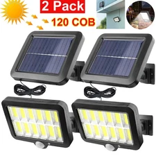 Solar Power 120 LEDS Light PIR Motion Sensor Outdoor Security Lamp Wall Garden