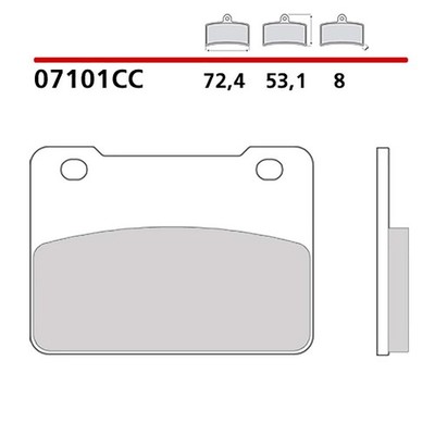BREMBO FRONT BRAKE PADS KIT FIT ON SYM MAXFIT ON SYM TL E5 500 21-21-COD. 07101