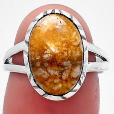 Natural Wild Horse Jasper 925 Sterling Silver Ring s.7 Jewelry R-1074