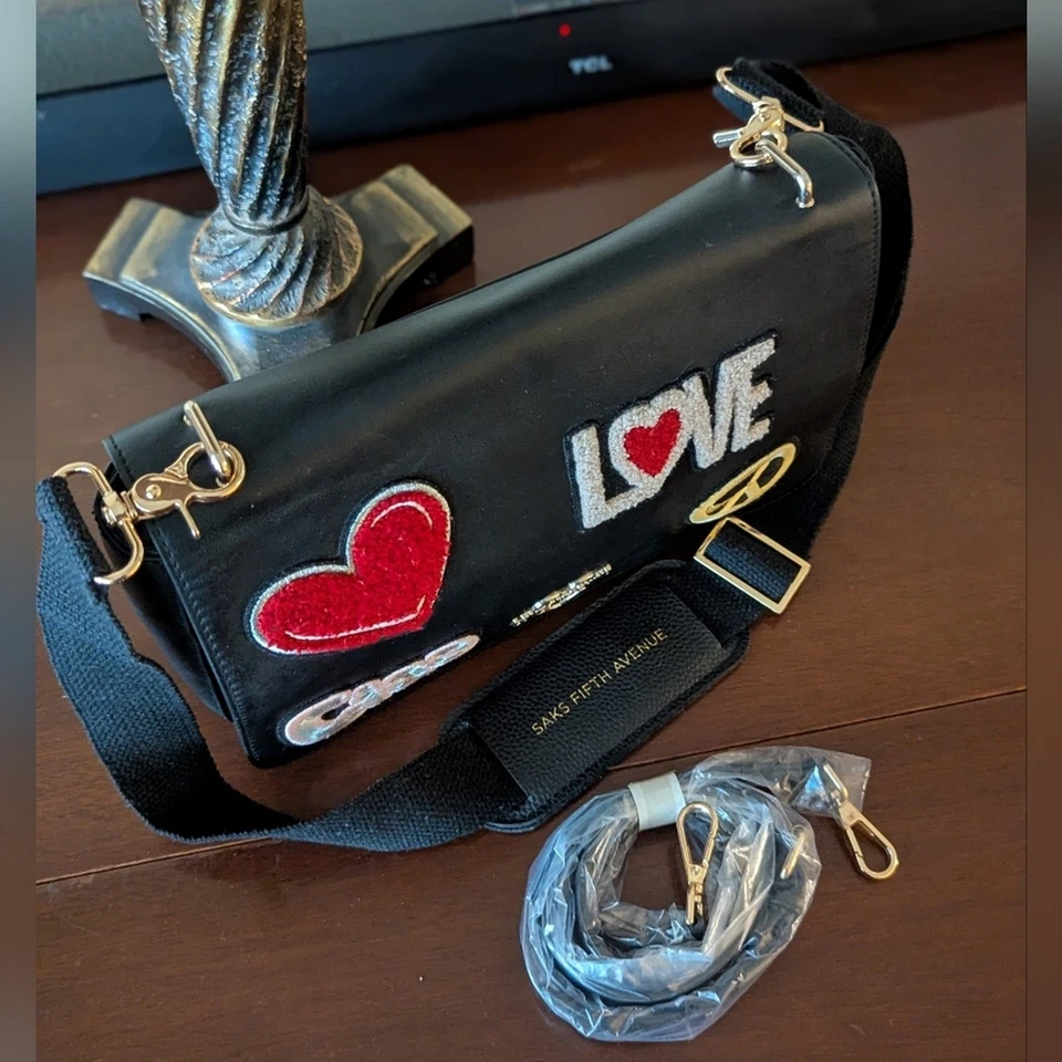 Love Moschino Ciao Patch Clutch Eco Faux Leather Crossbody Bag ❤️ $325 - Image 4 of 4