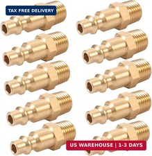 Brass 1/4-Inch NPT Male Industrial Air Hose Quick Connect Adapter,Air Coupler an