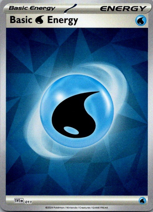 Basic Water Energy 011 Common Scarlet & Violet Energies Pokemon Near Mint
