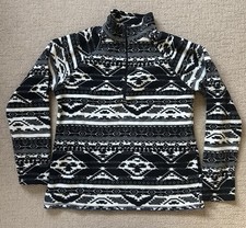 Eddie Bauer Women's Pullover Southwest Fleece 1/4 Zip Size M 1/4 Zip EUC