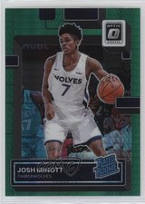2022-23 Panini Donruss Optic Rated Rookie Hyper Green Prizm Josh Minott #244 9bg