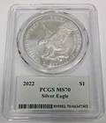 2022 American Silver Eagle PCGS MS70 First Edition