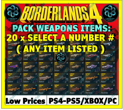  BORDERLANDS 4 WEAPONS & GEAR, ITEMS MODDED   GODMODE  PC-PS-XBOX MAX
