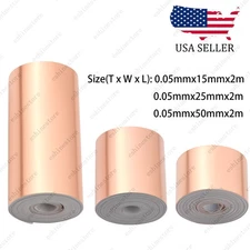 Double Conductive Copper Adhesive Foil Tape EMI Shielding Foil Tape - 3 Sizes