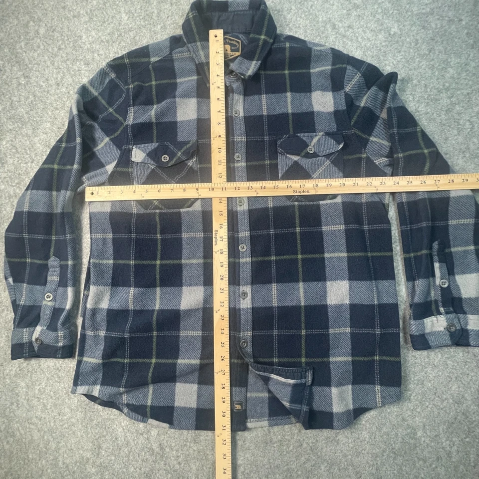 Men's XXL/EEG Fleece Shirt Jacket Outerwear Freedom Foundry Dry Goods Co. Plaid - Image 3 of 4
