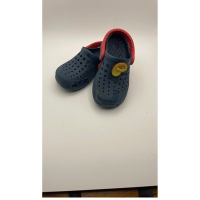 Joybees Youth Kids Size 8/9 Clogs Water Shoes Sandals Royal Blue & Red
