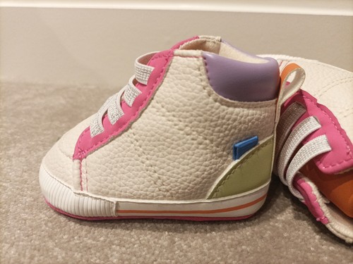 3-6 Baby Boots Soft Sole Colouring Booties Sweet Cute - Picture 10 of 10
