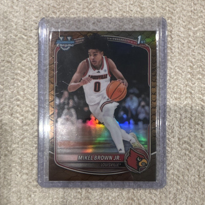 Topps 2025-26 Bowman Chrome Prospects Mikel Brown Jr. 1st Bowman BCP-12