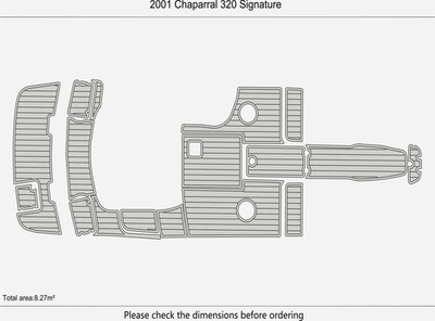 2001 Chaparral 220 SSI DuraEVA Boat flooring
