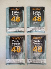 Lot 4 Packs Alcotec Turbo Yeast Pure 48 Alcoh...