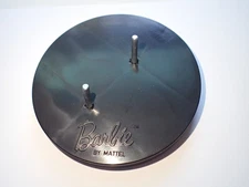 Reproduction #1 Barbie Doll 2 Prong Black Round Stand