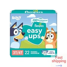 Pampers Easy Ups Bluey Training Underwear - Size 3T-4T Count 22
