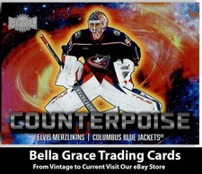 2024-25 SkyBox Metal Universe Elvis Merzlikins #15 30 Blue Jackets Counterpoise 