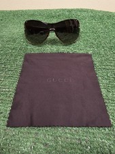 Vintage GUCCI Horse Bit Tortoise Shell Sunglasses Womens 2764 Brown Gold
