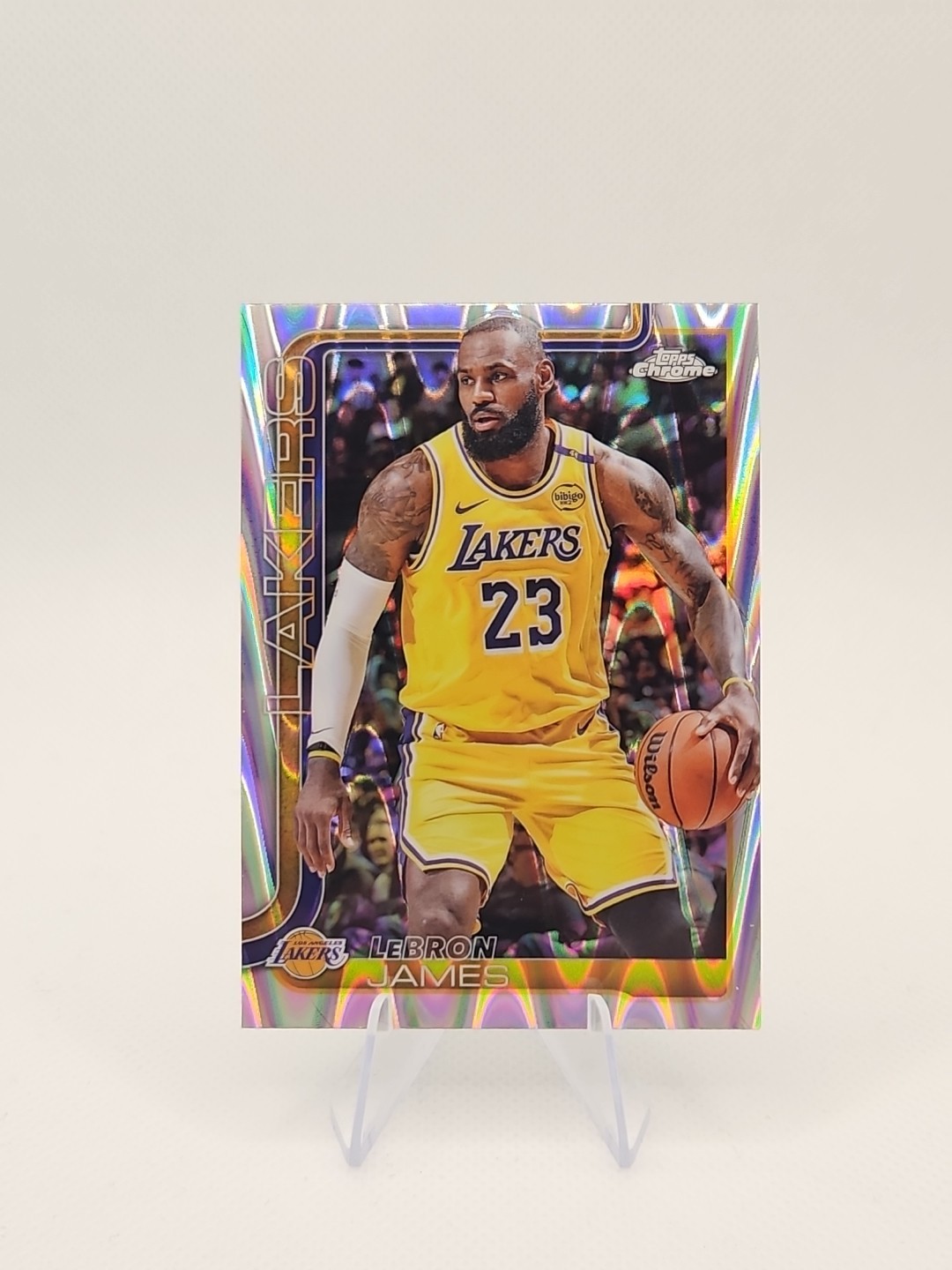2025-26 Topps Chrome #127 LeBron James RayWave Refractor