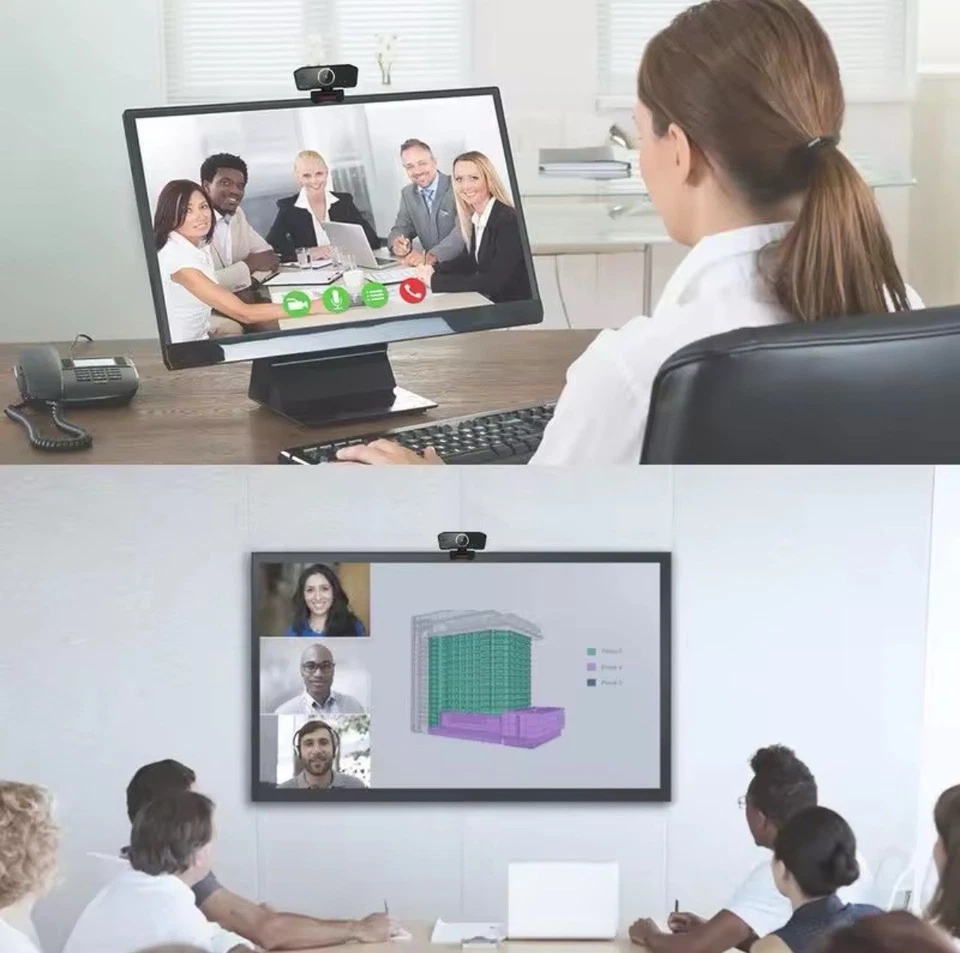 Redragon GW800 1080P PC Webcam with Built-in Dual Microphone 360°  Tested - Image 2 of 4