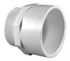 CHARLOTTE PIPE PVC021091800 3 in. Male x Socket PVC Adapter