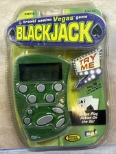 Vintage Sealed Travel Casino Vegas Blackjack Handheld Video Game MGA 2000