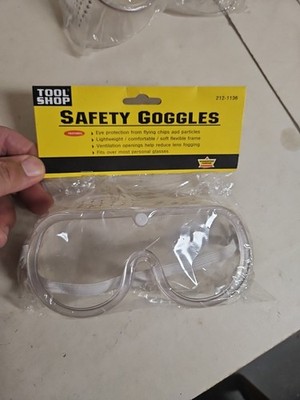 Safety Goggles By Tool Shop  Lot of 1 Count New in Packages