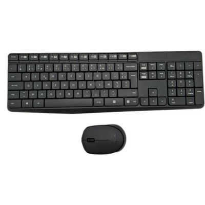 Logitech MK235 Kabelloses Set mit Tastatur und Maus für Windows, Französisches A