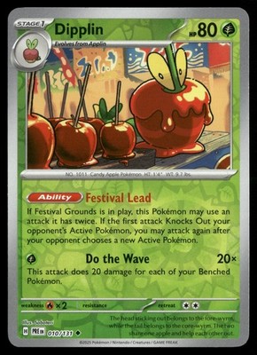 Dipplin 010/131 SV: Prismatic Evolutions Reverse Holo Pokemon TCG