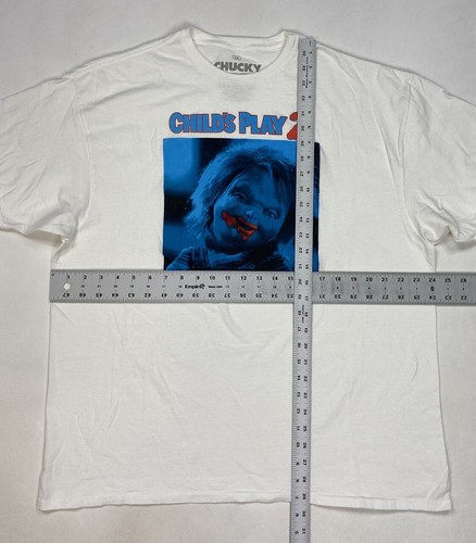 Chucky Play 2 Wanna Play Movie Grafik T-Shirt Herren XXL Weiß Kurzarm - Bild 5 von 7