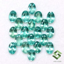 6x4 mm Natural Apatite Oval Cut Lot 10 Pcs 4.58 CTS Calibrated Loose Gemstones