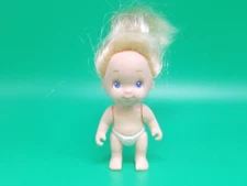1990 Tyco Quints Blonde Baby Doll Toy Mini Figure Purple Eyes White Diaper Rare