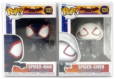 Funko Pop! Spider-Man ATSV Spider-Man #1223 & Spider-Gwen #1224 with Protectors