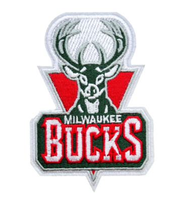 Milwaukee Bucks NBA Basketball  Team Logo bestickt zum Aufbügeln  Aufnäher Patch