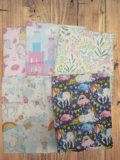 Assorted Unicorn Flannel - 1/2 Yard Cuts - 5 Prints- Fabric Bundle