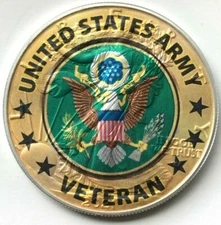 US Army Veteran - American Silver Eagle 1oz .999 Limited Ed Silver Dollar Coin
