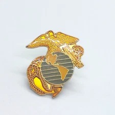 US Marines Eagle Globe Anchor Ega Logo Pin Lapel Enamel Collectible