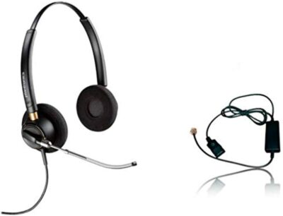Plantronics HW520V Headset Für Polycom Nortel Toshiba NEC Aspire Hybrex & 3Com