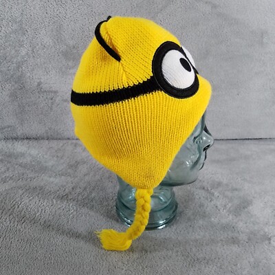 Universal Beanie Hat Despicable Me Minion Reversible Braided