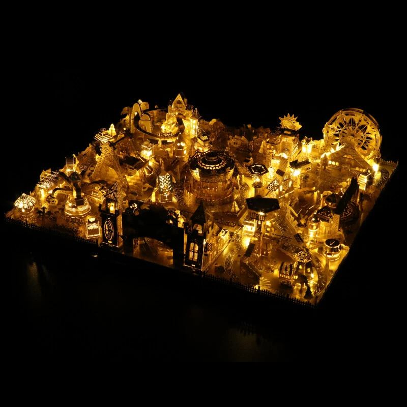 Juego de 9 juegos + herramientas hágalo usted mismo rompecabezas de metal 3D ensamblar kits de modelos corte por láser Foto 3 de 4