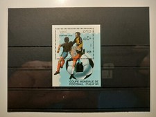 Hoja de recuerdo de Laos 1989 (WM-Italia 90), MNH, OG