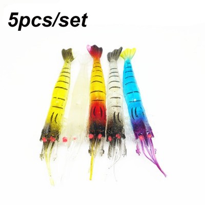 Fischerei auf See Silikon mit Haken Luzern aus Garnelen Garnelen Fake Bait