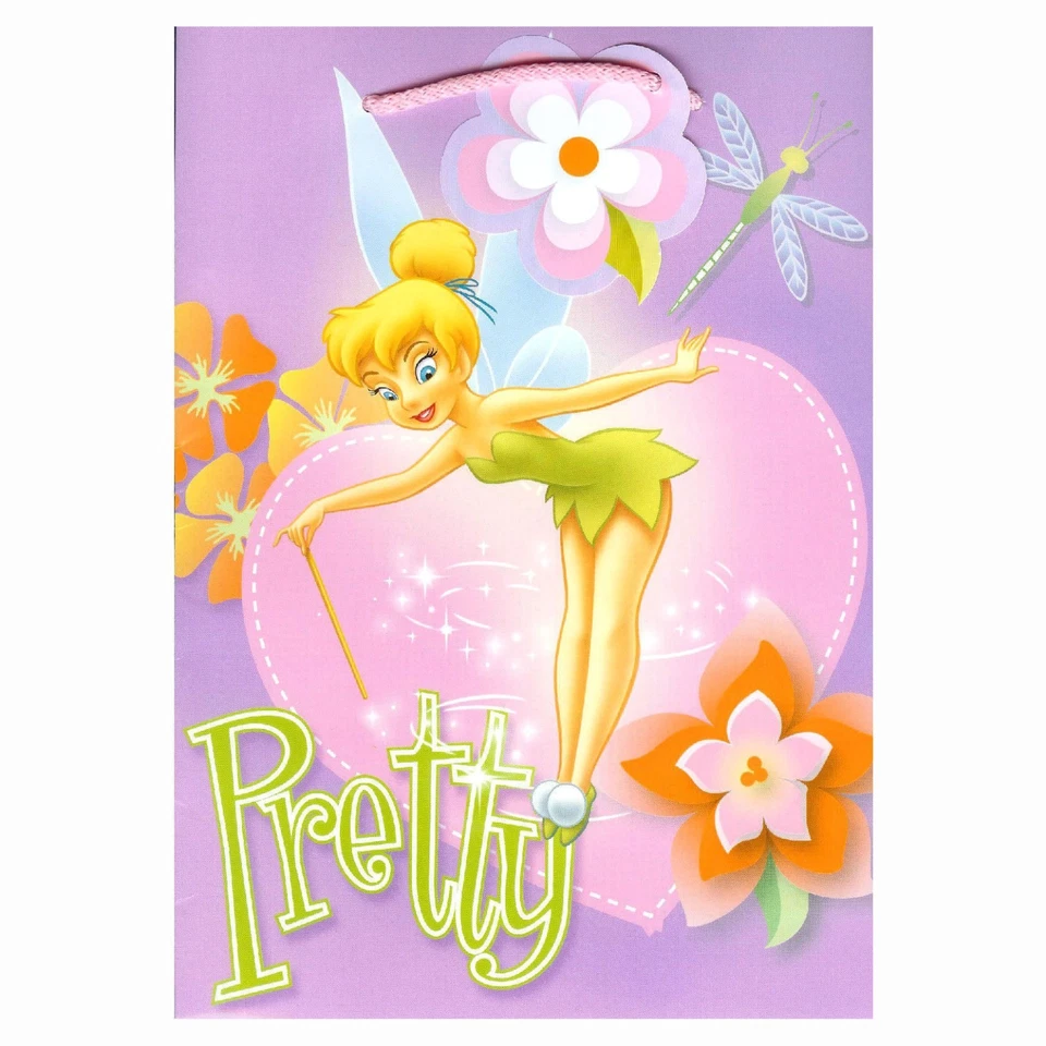 10 Подарочные пакеты Disney Pixie Динь-Динь Фея цветочный день рождения вечеринки пользу лот новый - Изображение 2 из 4